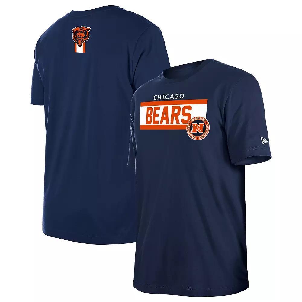 Men's New Era  Navy Chicago Bears 3rd Down Domestic T-Shirt, Size: Medium, Blue Product Image