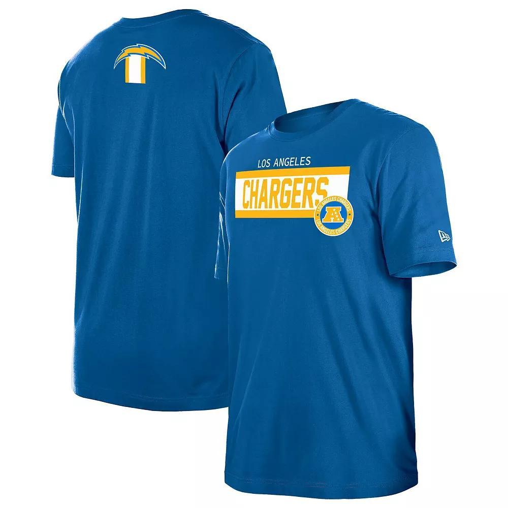 Men's New Era  Blue Los Angeles Chargers 3rd Down Domestic T-Shirt, Size: Small Product Image