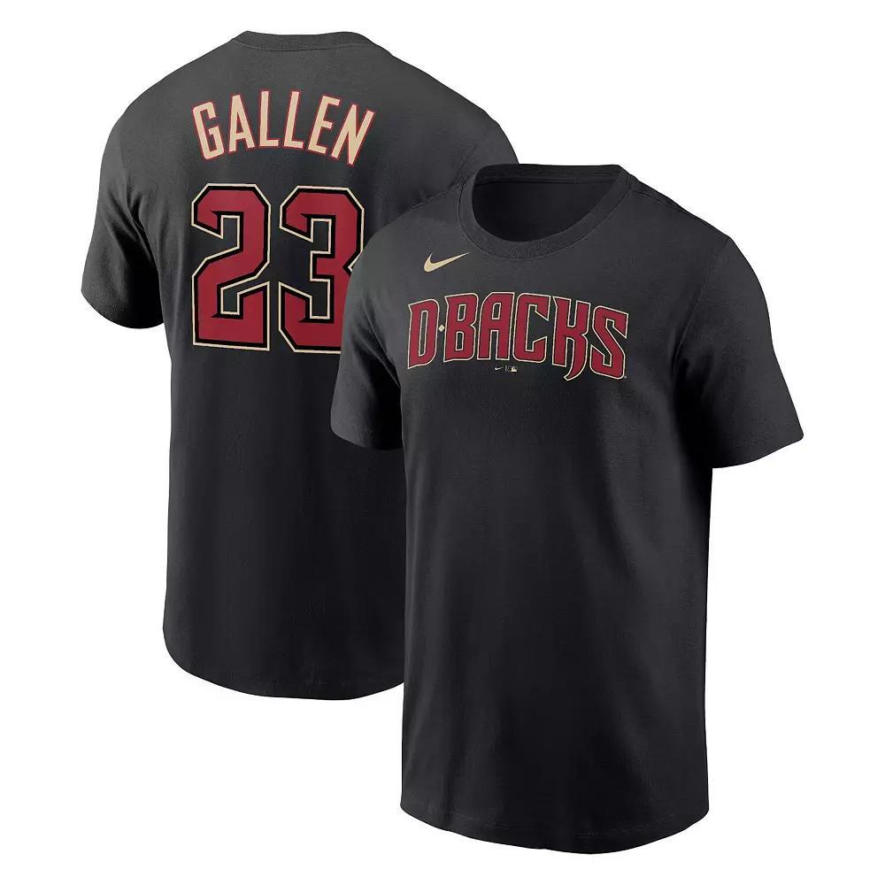 Men's Nike Zac Gallen Black Arizona Diamondbacks Player Name & Number T-Shirt, Size: XXL Product Image