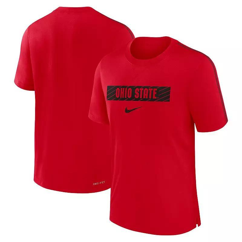 Men's Nike Black Ohio State Buckeyes 2024/25 Sideline Player Performance Tri-Blend T-Shirt, Size: XL Product Image