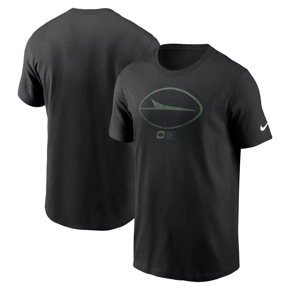 Men's Nike Black Las Vegas Raiders Outline T-Shirt, Size: Large, Lvr Black Product Image