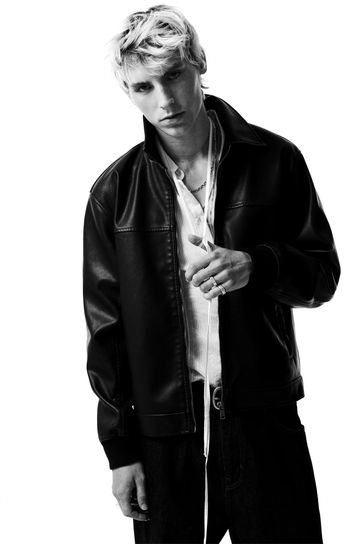 Leather effect jacket Product Image