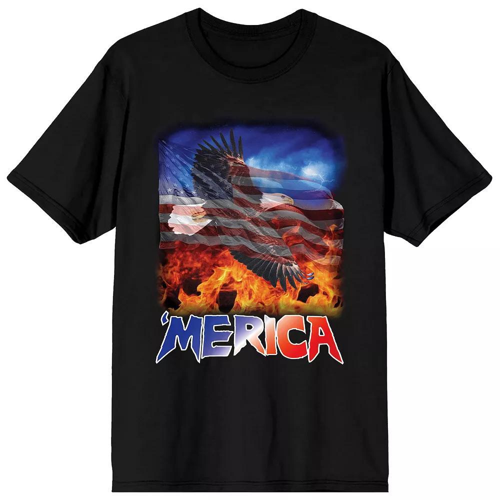 Men's Americana 'Merica Tee, Size: Large, Black Product Image