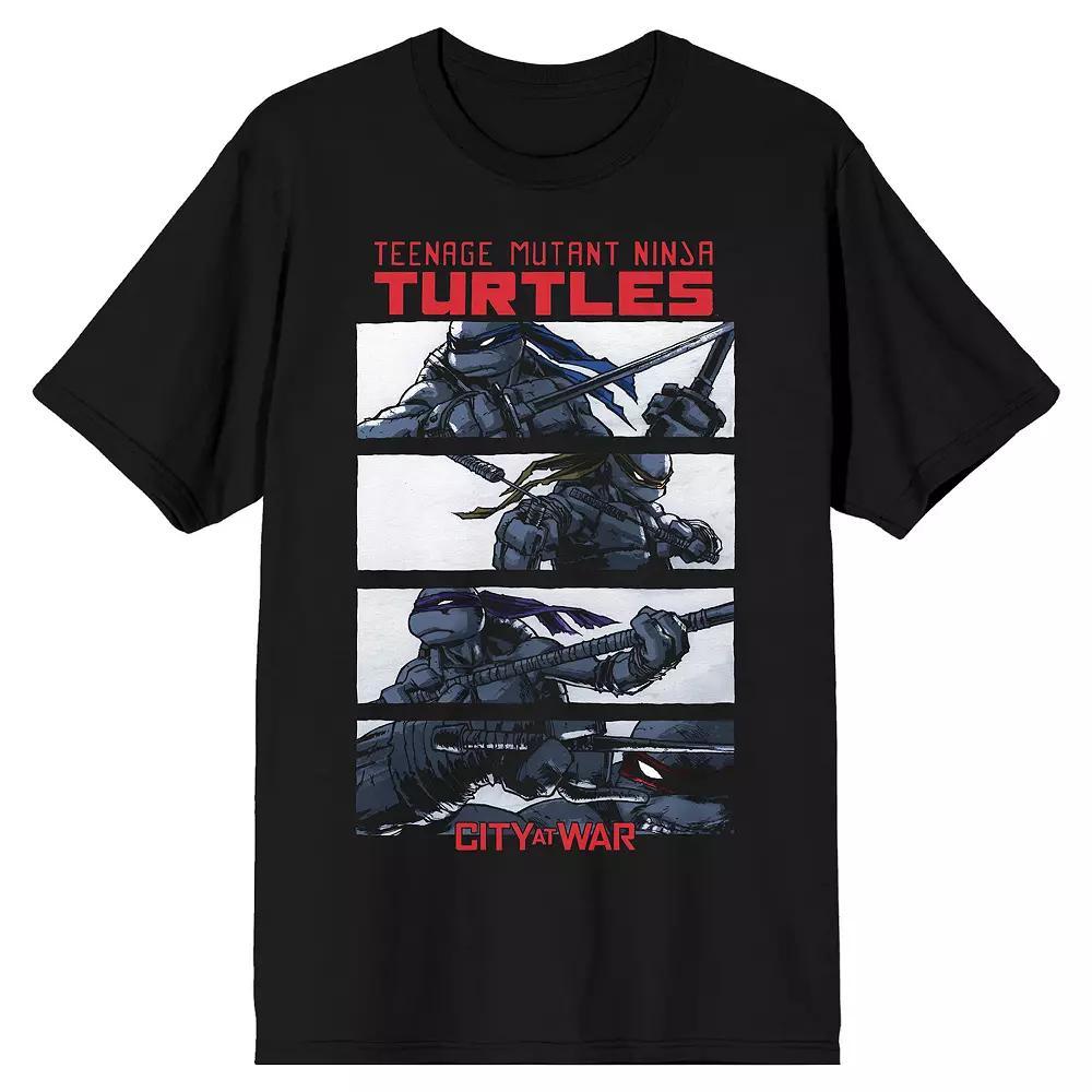 Men's Teenage Mutant Ninja Turtles City At War Graphic Tee, Size: XL, Black Product Image