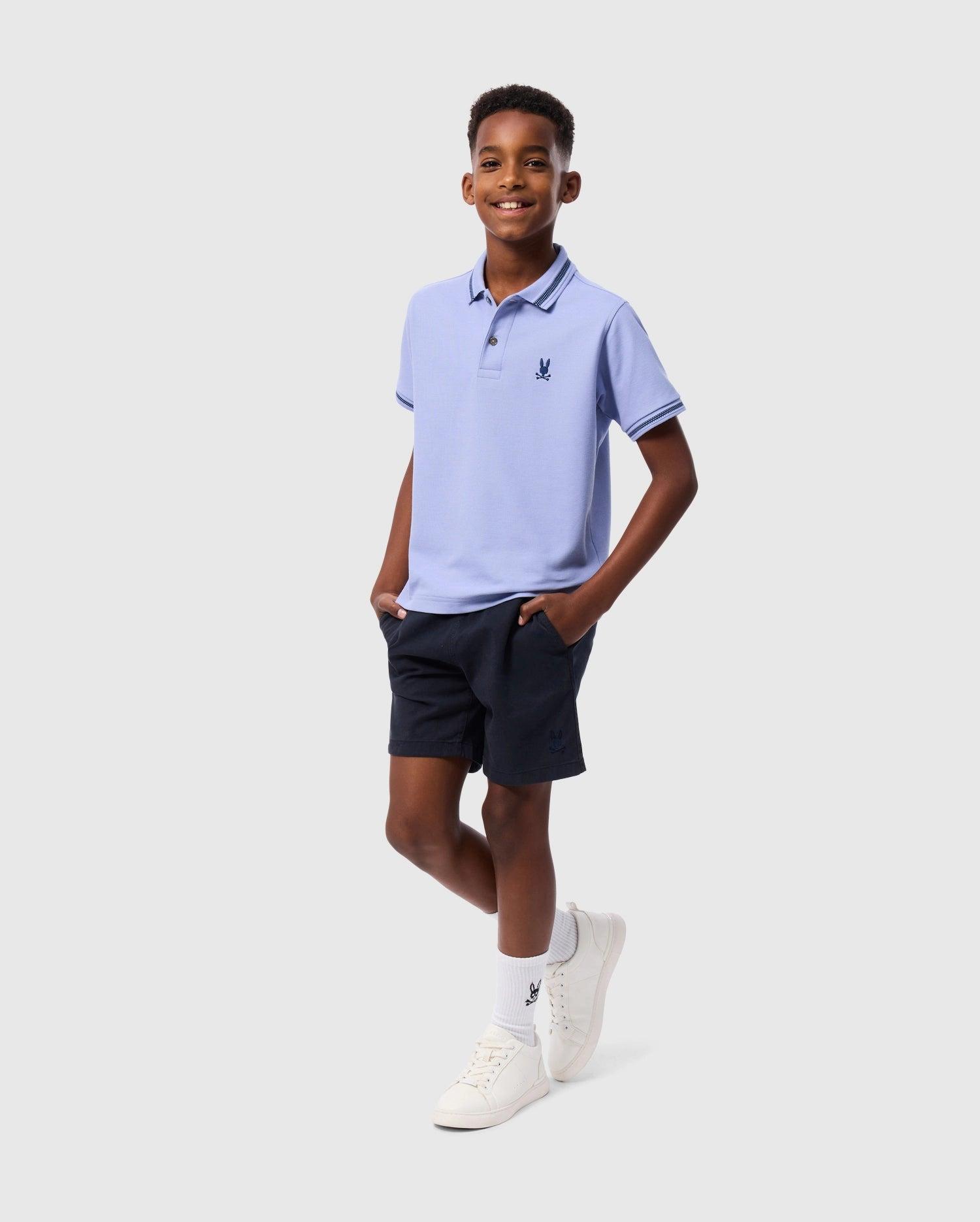 KIDS RIVIERA PIQUE POLO SHIRT - B0K640C200 Product Image