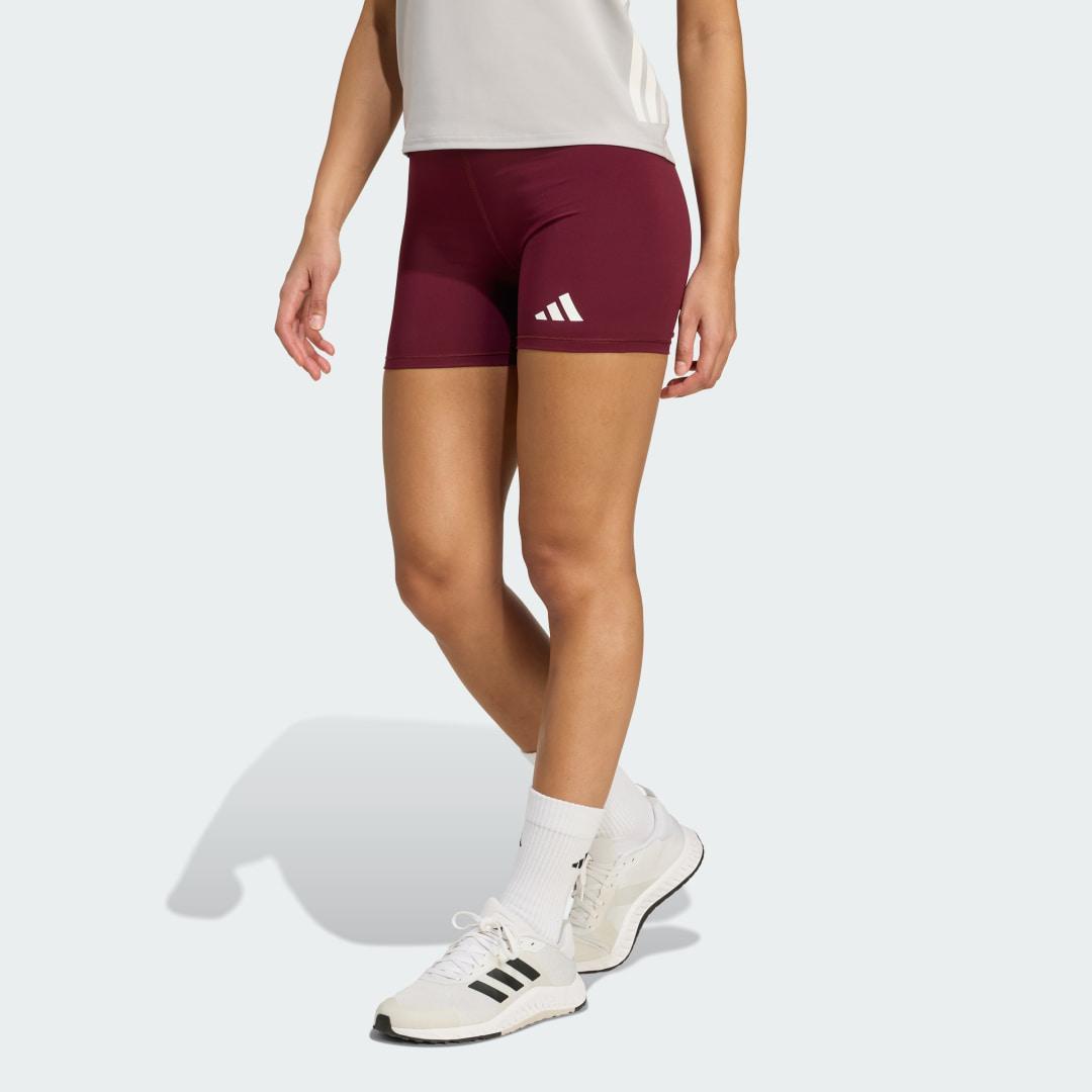 adidas TECHFIT Volleyball Shorts Team Maroon 2 XL 3 Womens Product Image