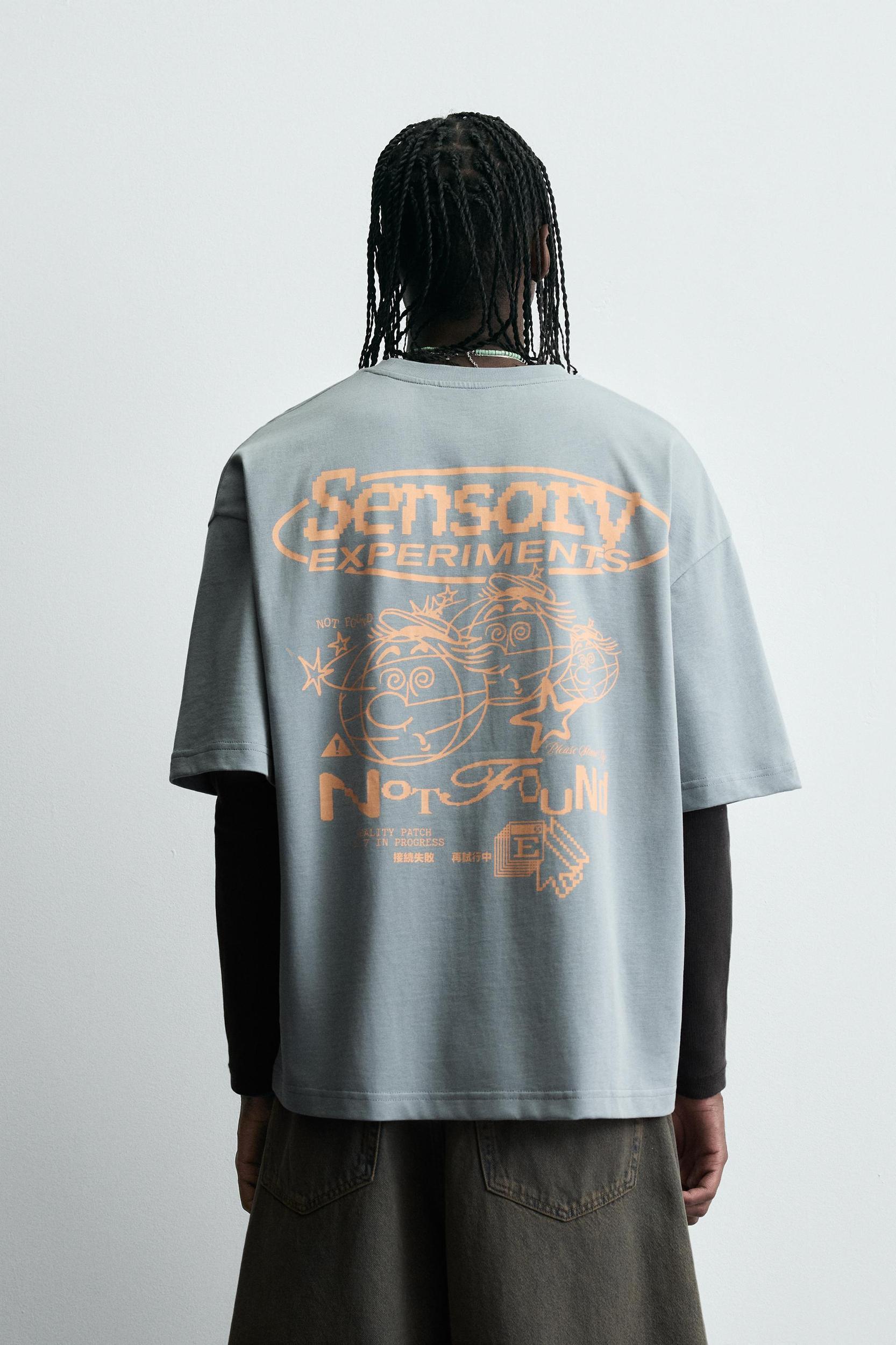 WASHED PRINT T-SHIRT Product Image