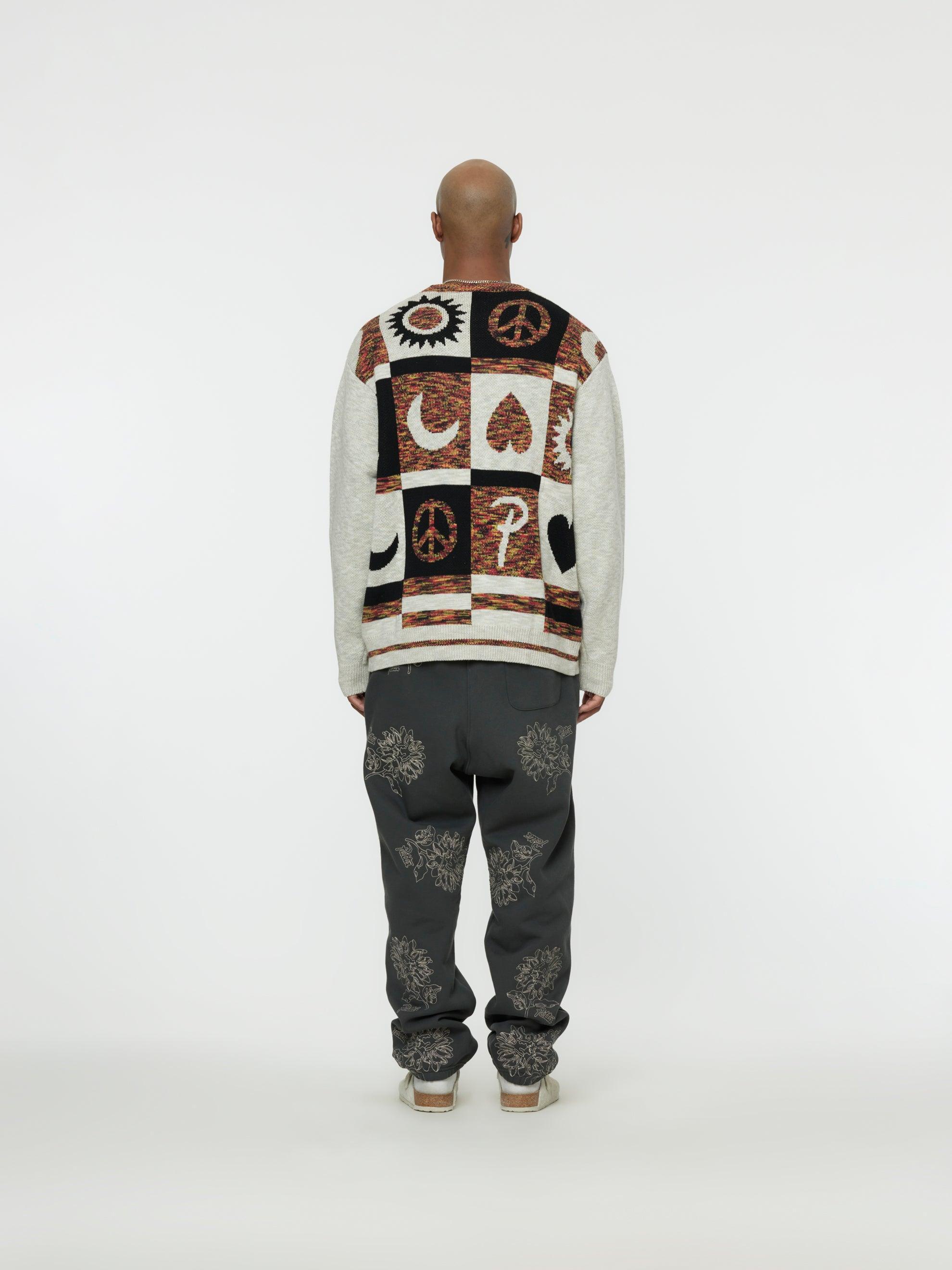 JACQUARD CRAYON KNITTED LONGSLEEVE (Dark Blue) Product Image