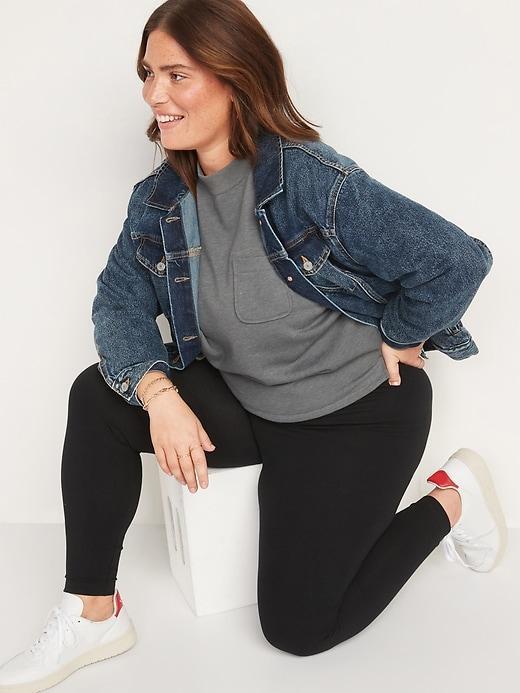 High-Waisted Jersey Leggings Product Image