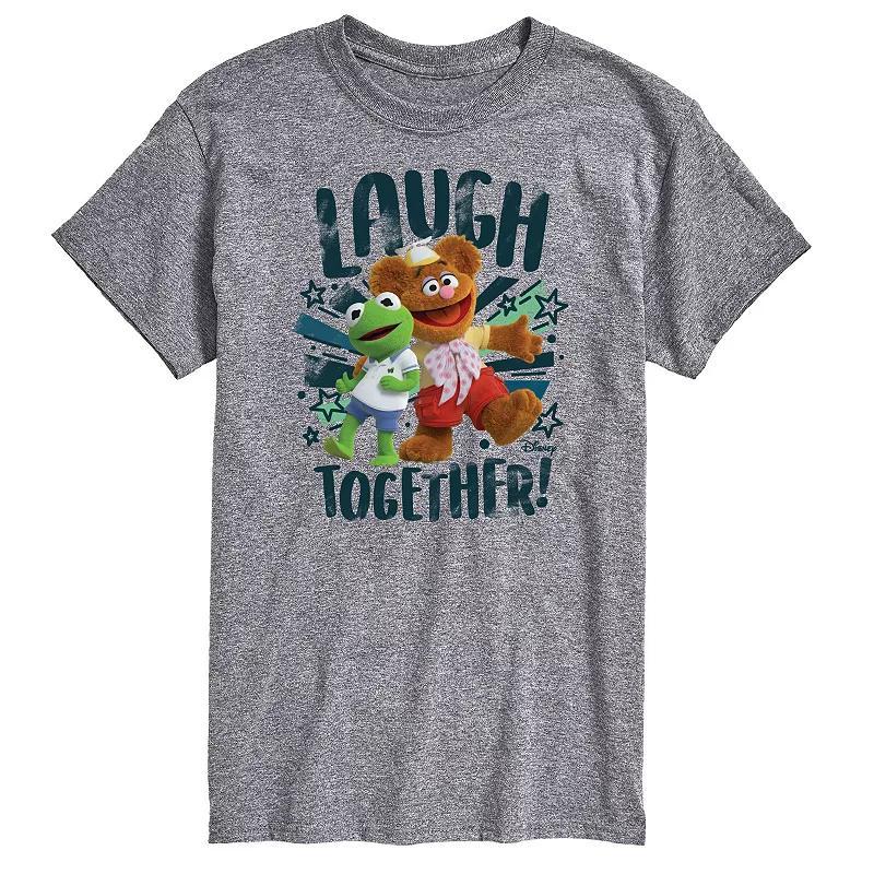 Men's Beer Christmas Wreath Graphic Tee, Size: Medium, Grey Gray Product Image