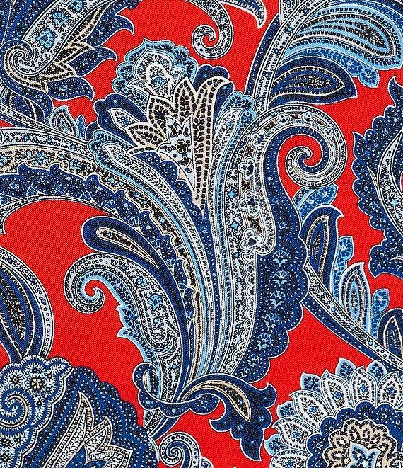 Cremieux Paisley 4 Square Silk Pocket Square Product Image