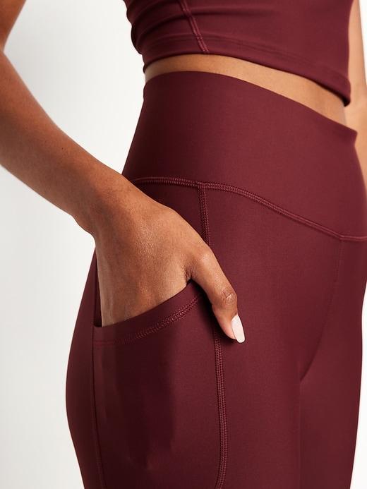 High-Waisted PowerSoft Rib Leggings Product Image