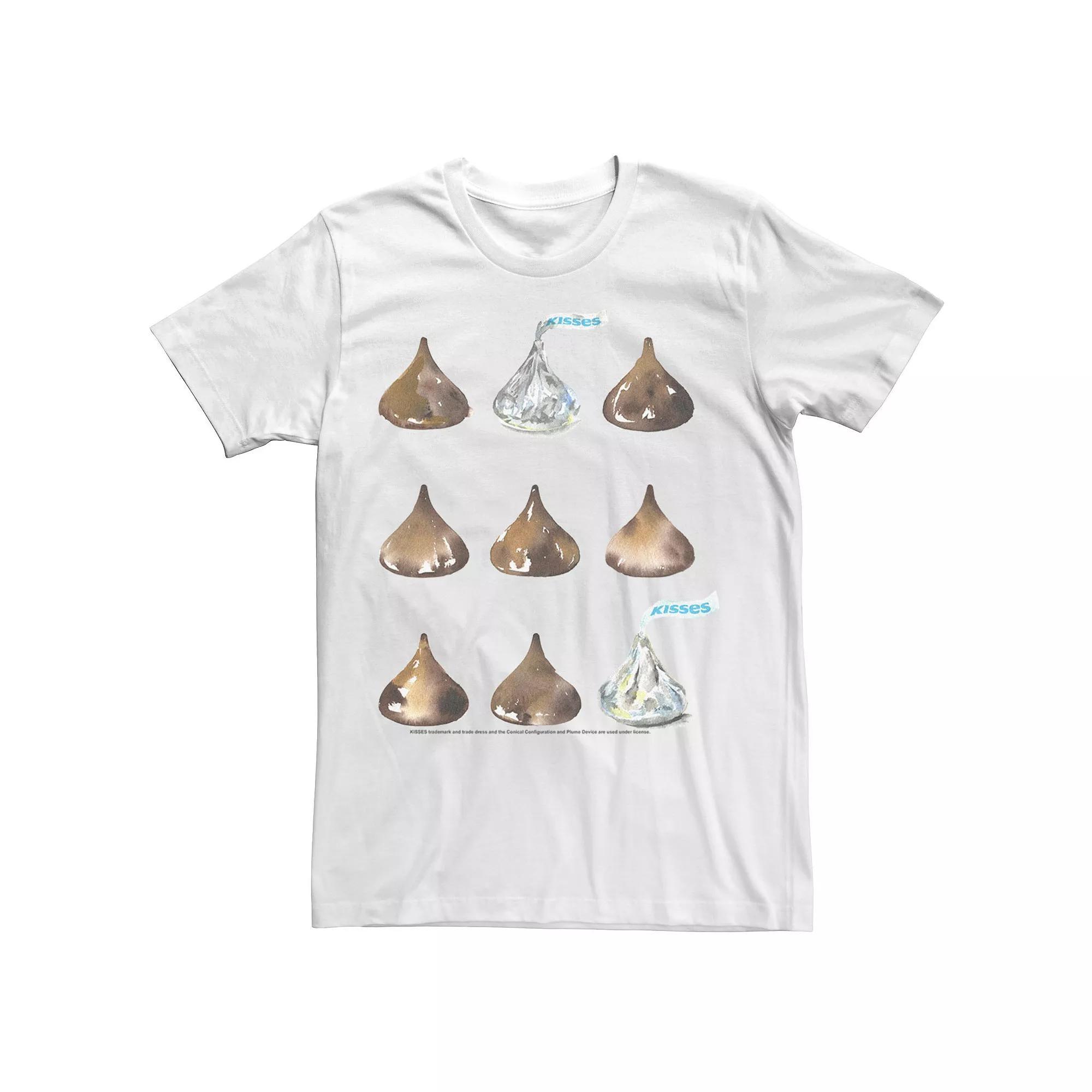 Men's Hersheys Kisses Watercolor Draw Tee, Size: XL, White Product Image