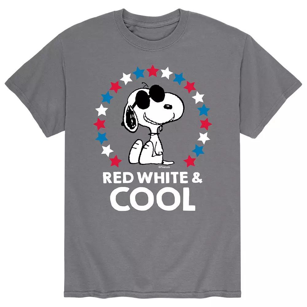 Mens Peanuts Red White And Cool Tee Product Image