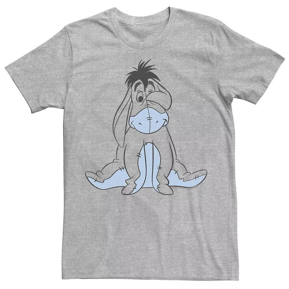 Disney's Winnie The Pooh Happy Eeyore Art Sketch Men's Tee, Size: Large, Athletic Grey Product Image