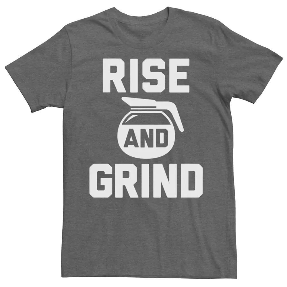 Men's Rise And Grind Coffee Tee, Size: XL, Grey Heather Product Image