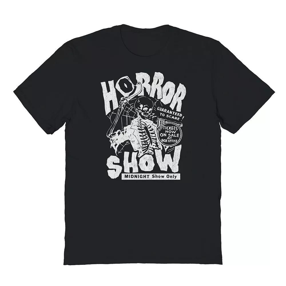Men's Horror Show Halloween Graphic Tee, Size: Medium, Black Product Image