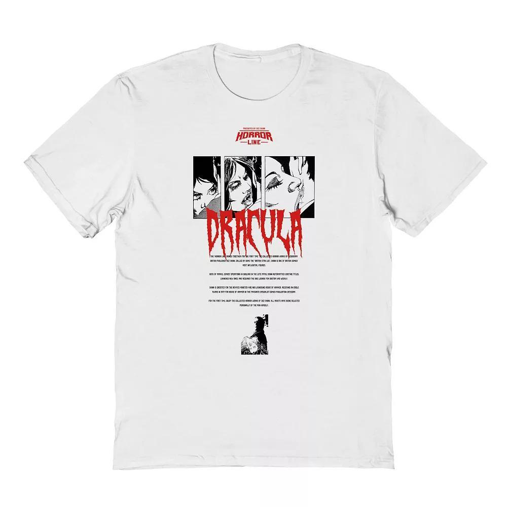 Men's Dracula Bites Graphic Tee, Size: Medium, White Product Image