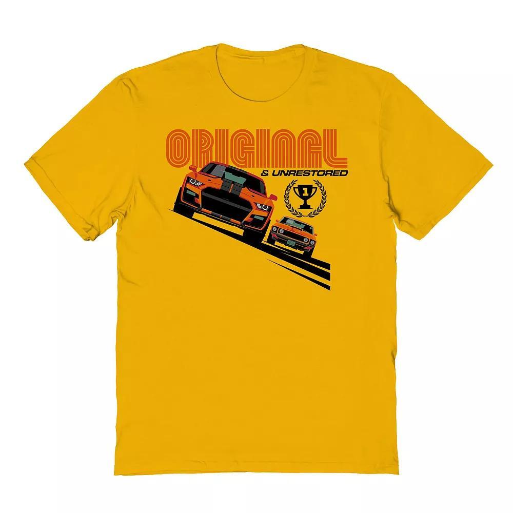 Men's Original & Unrestored Trophy Cup Car Graphic Tee, Size: Medium, Gold Product Image