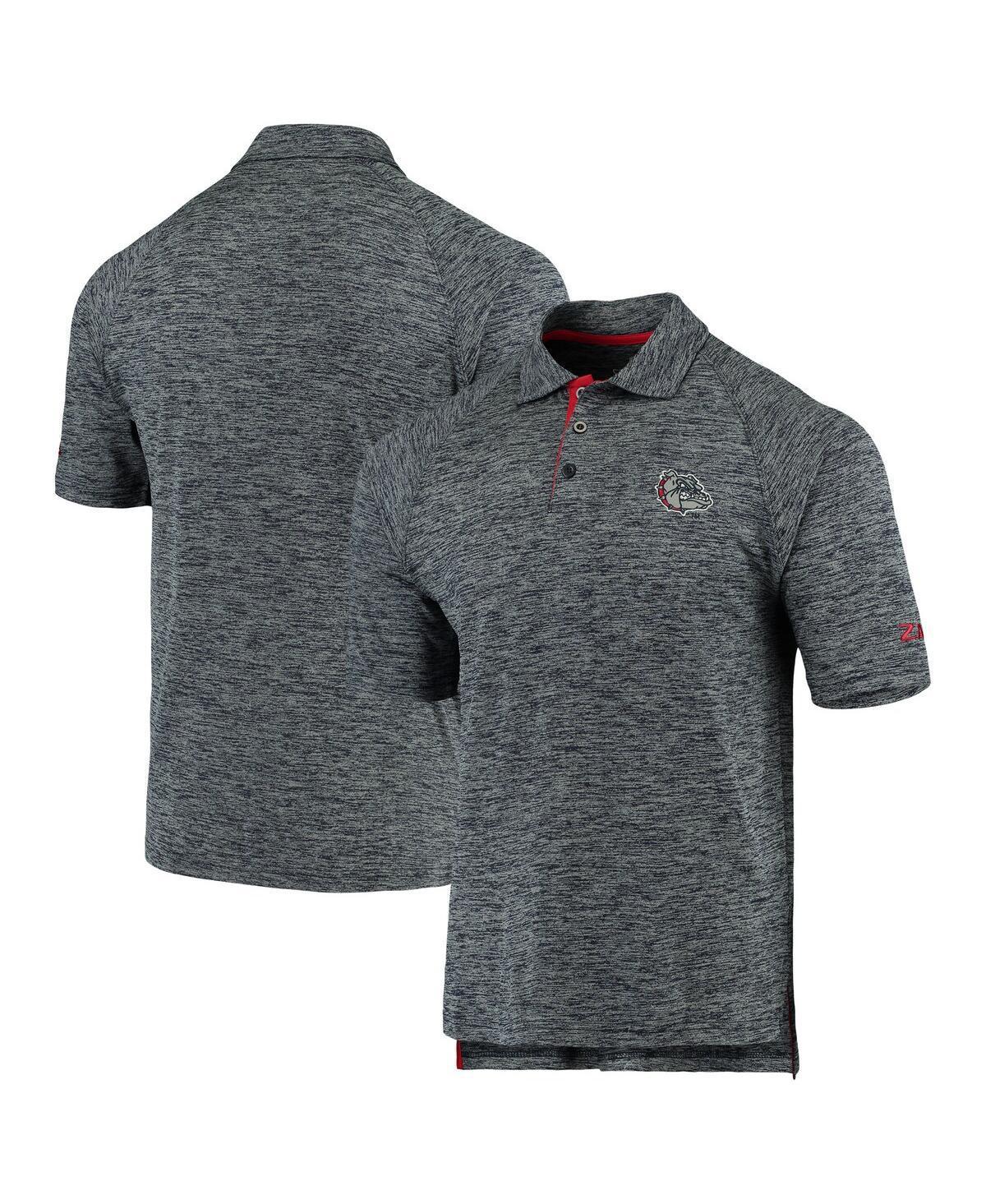 Men's Colosseum Heathered Navy Gonzaga Bulldogs Down Swing Raglan Polo, Size: XL, Zag Blue Product Image