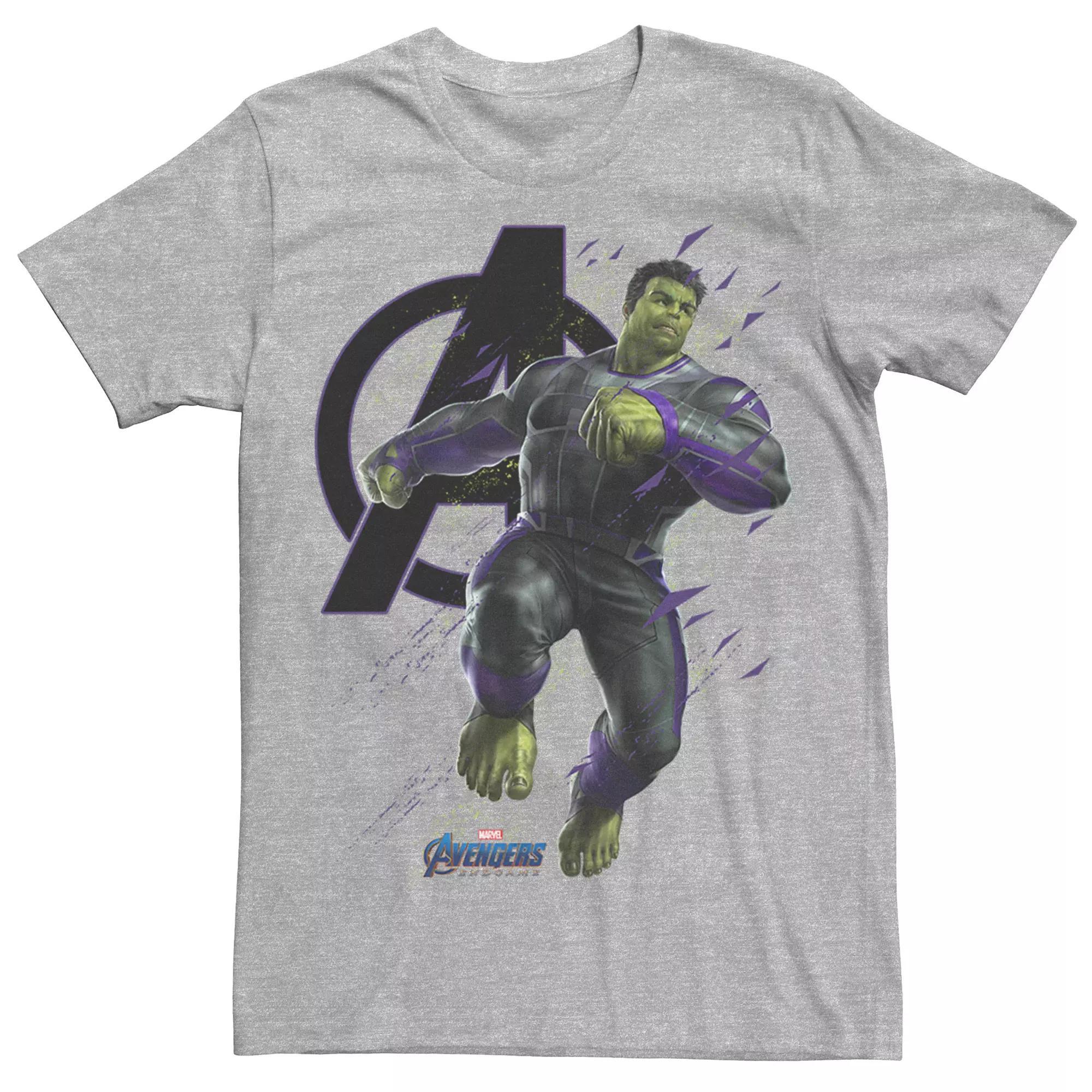 Men's Marvel Avengers Endgame Hulk Space Particles Tee, Size: Large, Athletic Grey Product Image