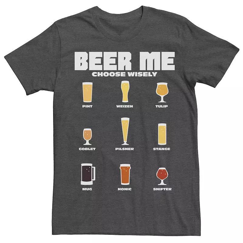 Mens Beer Choices Graphic Tee Grey Heather Product Image
