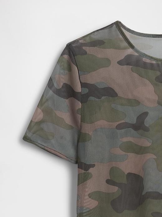 Mesh Cropped T-Shirt Product Image