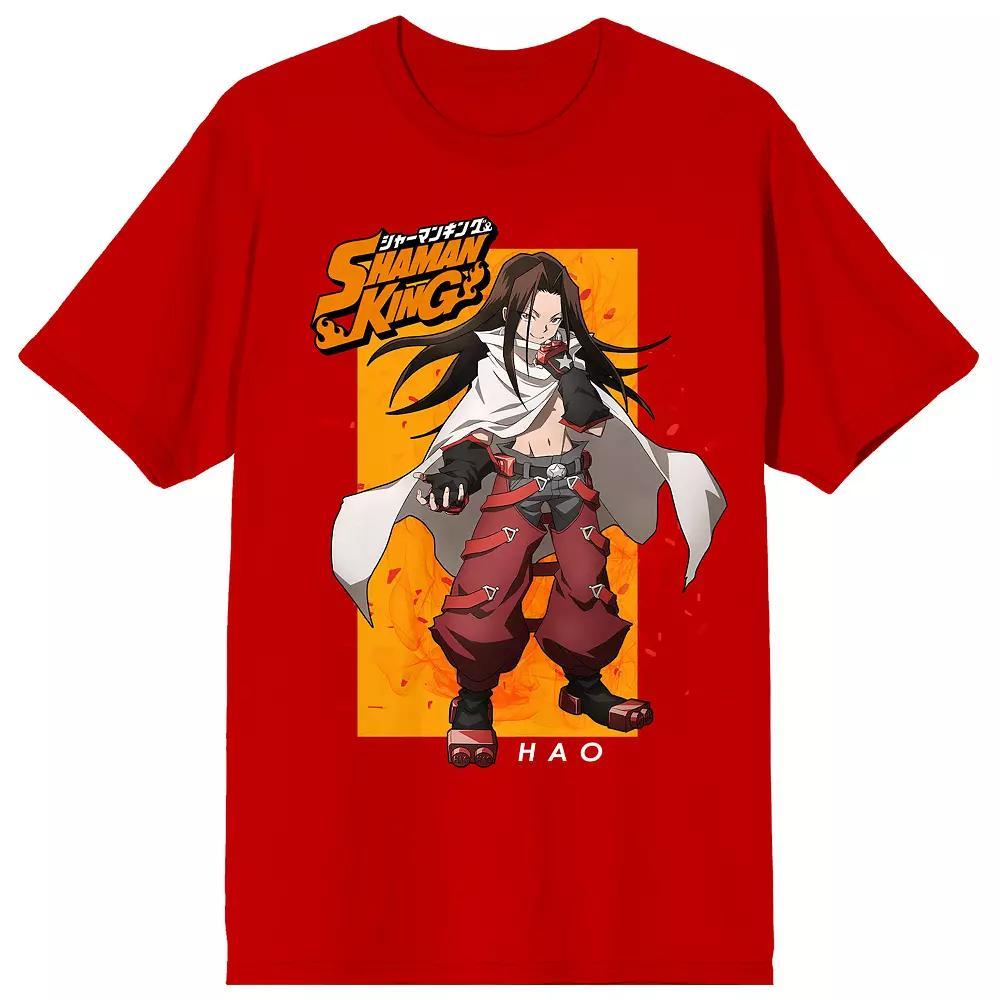 Men's Shaman King Hao Asakura Tee, Size: Small, Red Product Image