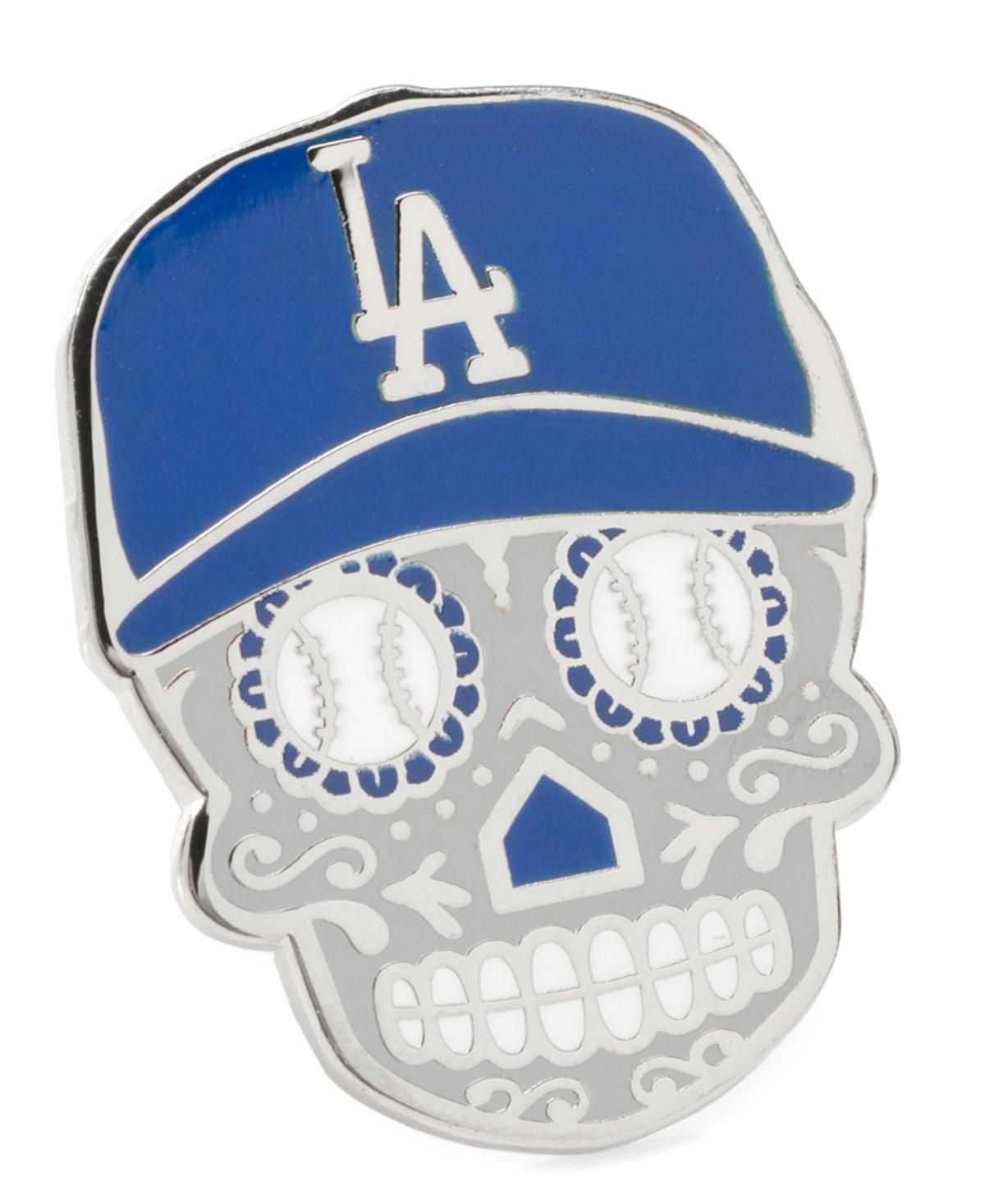 Men's Cuff Links, Inc. LA Dodgers Sugar Skull Lapel Pin, White Product Image