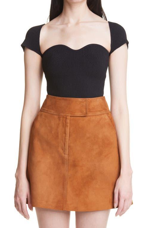 Womens Ista Ribbed Corset Sweater Product Image
