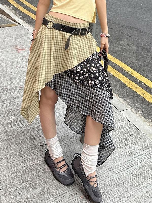 Niche Wasteland Style Street Maxi Skirt Product Image