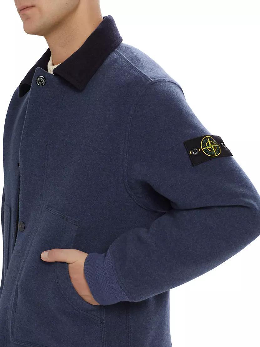 Wool-Blend Bomber Jacket Product Image