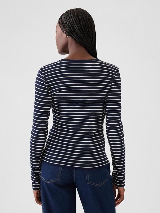 Modern Rib Henley T-Shirt Product Image