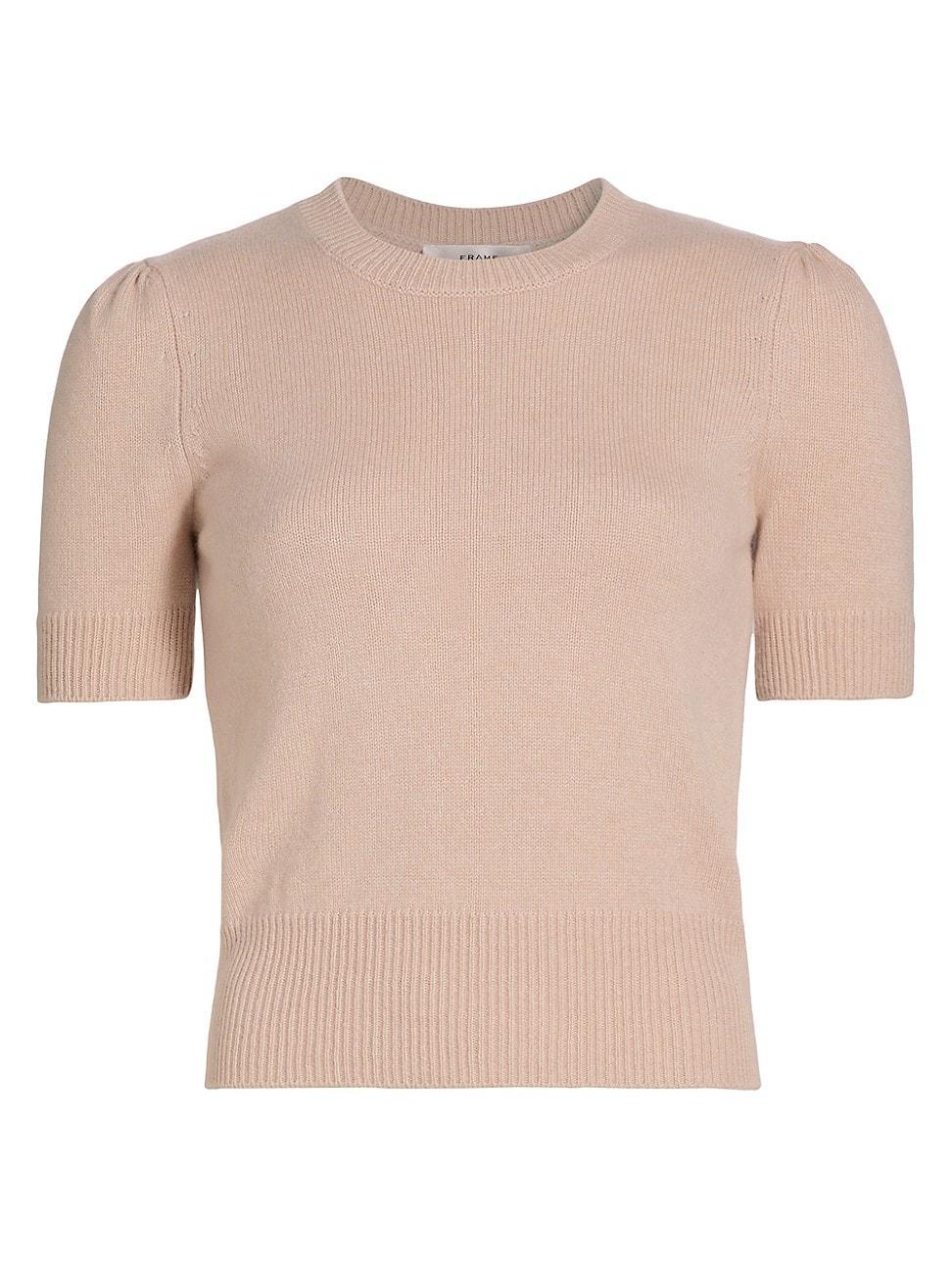 Womens Ruched-Sleeve Cashmere Sweater Product Image