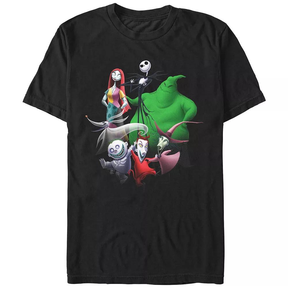 Disney's The Nightmare Before Christmas Group Shot Men's Graphic Tee, Size: Large, Black Product Image