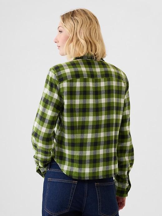 Organic Cotton Cropped Shirt Product Image