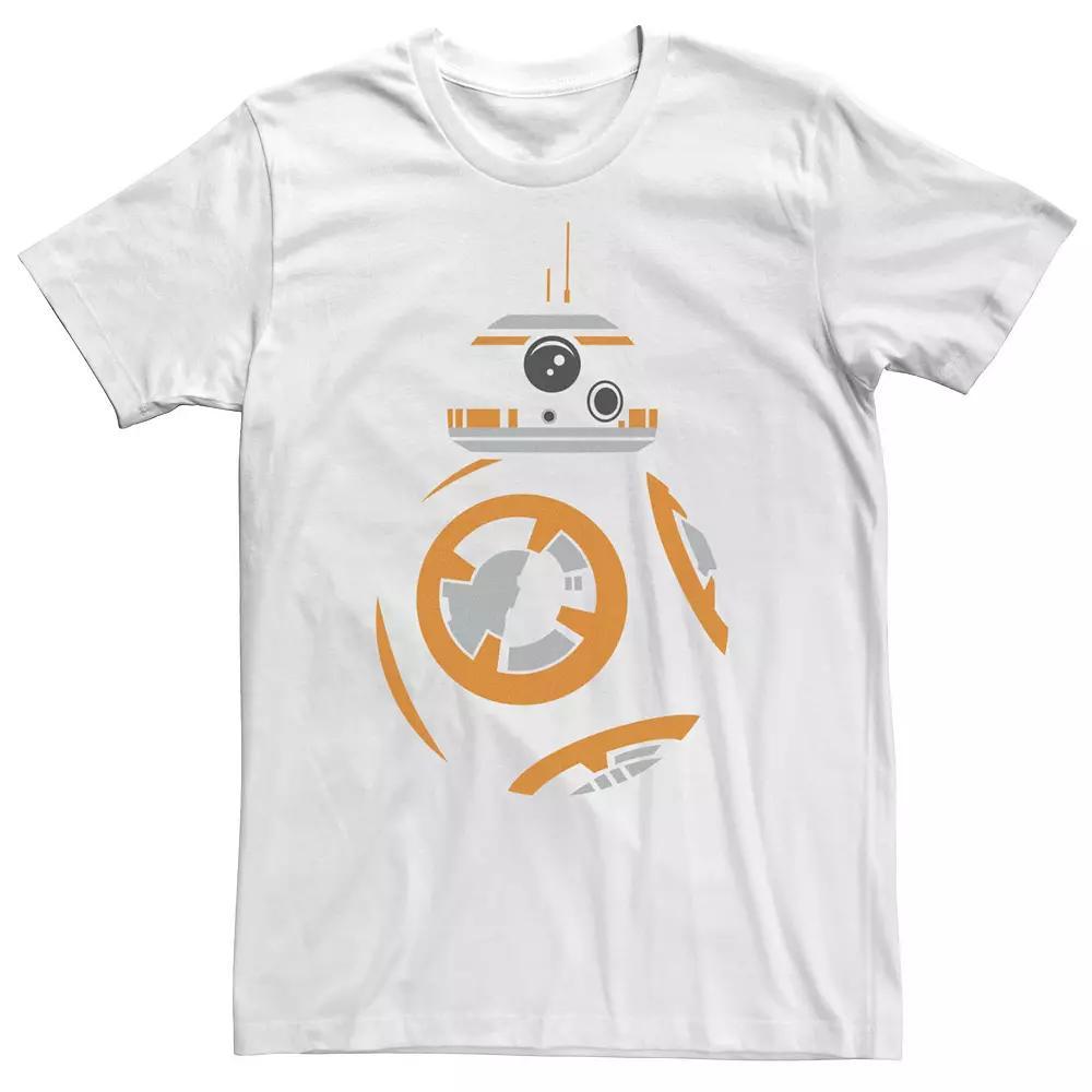 Big & Tall Star Wars The Force Awakens BB-8 Cartoon Portrait Tee, Men's, Size: XLT, White Product Image
