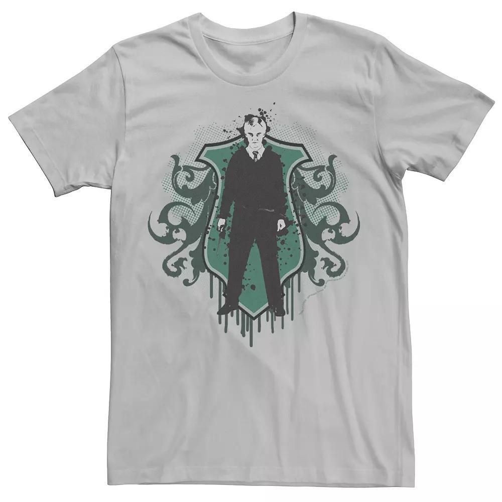 Men's Harry Potter Draco Malfoy Dripping Portrait Graphic Tee, Size: Medium, Silver Product Image