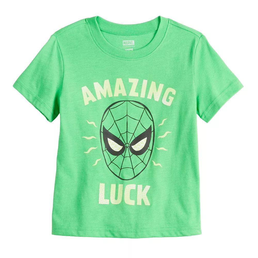 Baby & Toddler Boy Jumping Beans® Marvel Spider-Man "Amazing Luck" Graphic Tee, Toddler Boy's, Size: 2T, Green Amazing Product Image