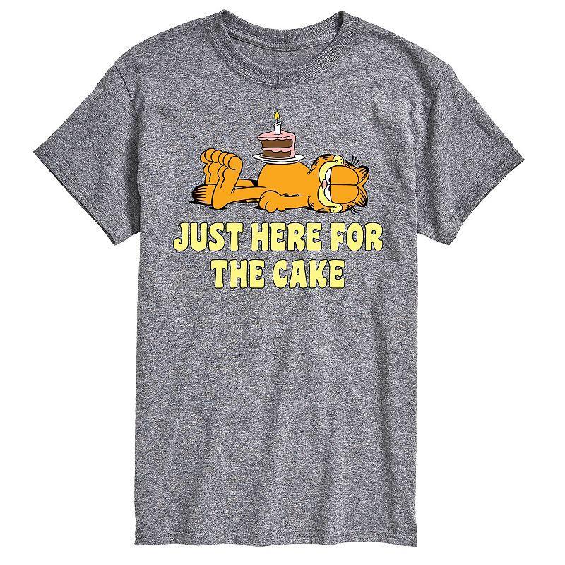 Big & Tall Garfield Here For Cake Graphic Tee, Mens Product Image