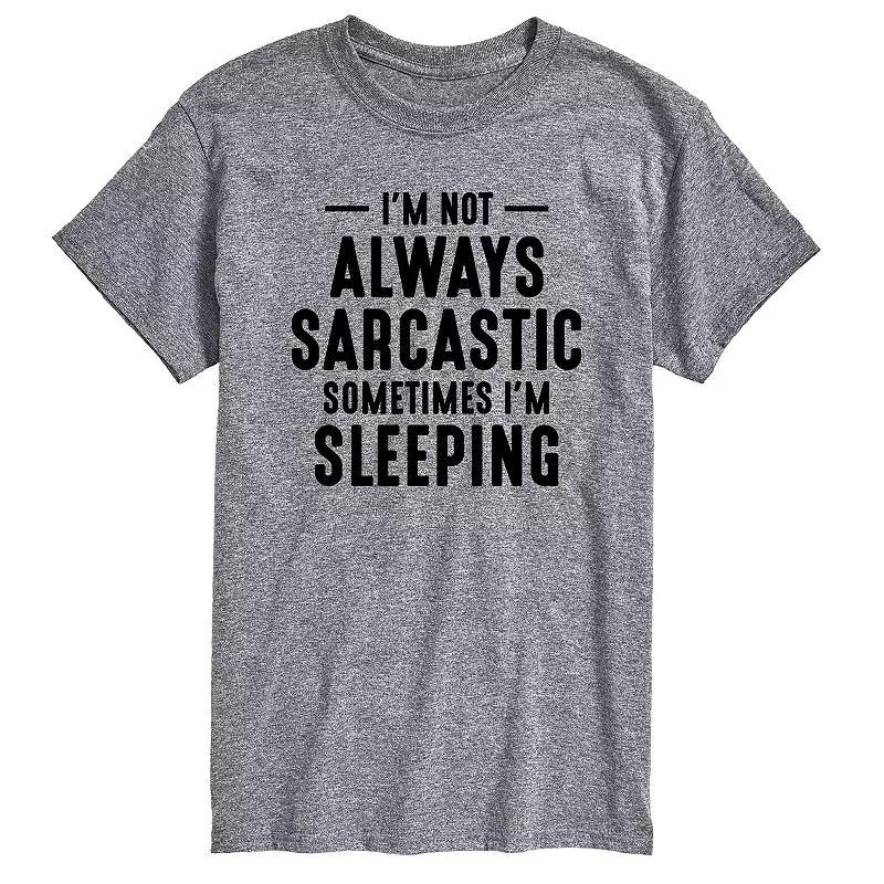 Big & Tall I'm Not Always Sarcastic Graphic Tee, Men's, Size: 3XL Tall, Gray Product Image