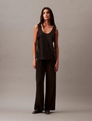 Crushed Satin Tank Top Product Image