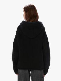 ANCHOR LOGO HOODIE WITH ZIP in black | JW Anderson US  Product Image