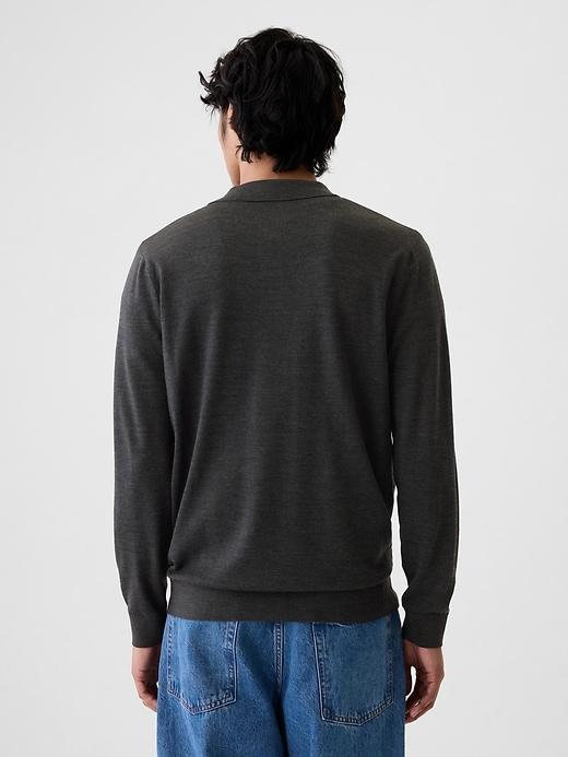 Merino Polo Sweater Product Image
