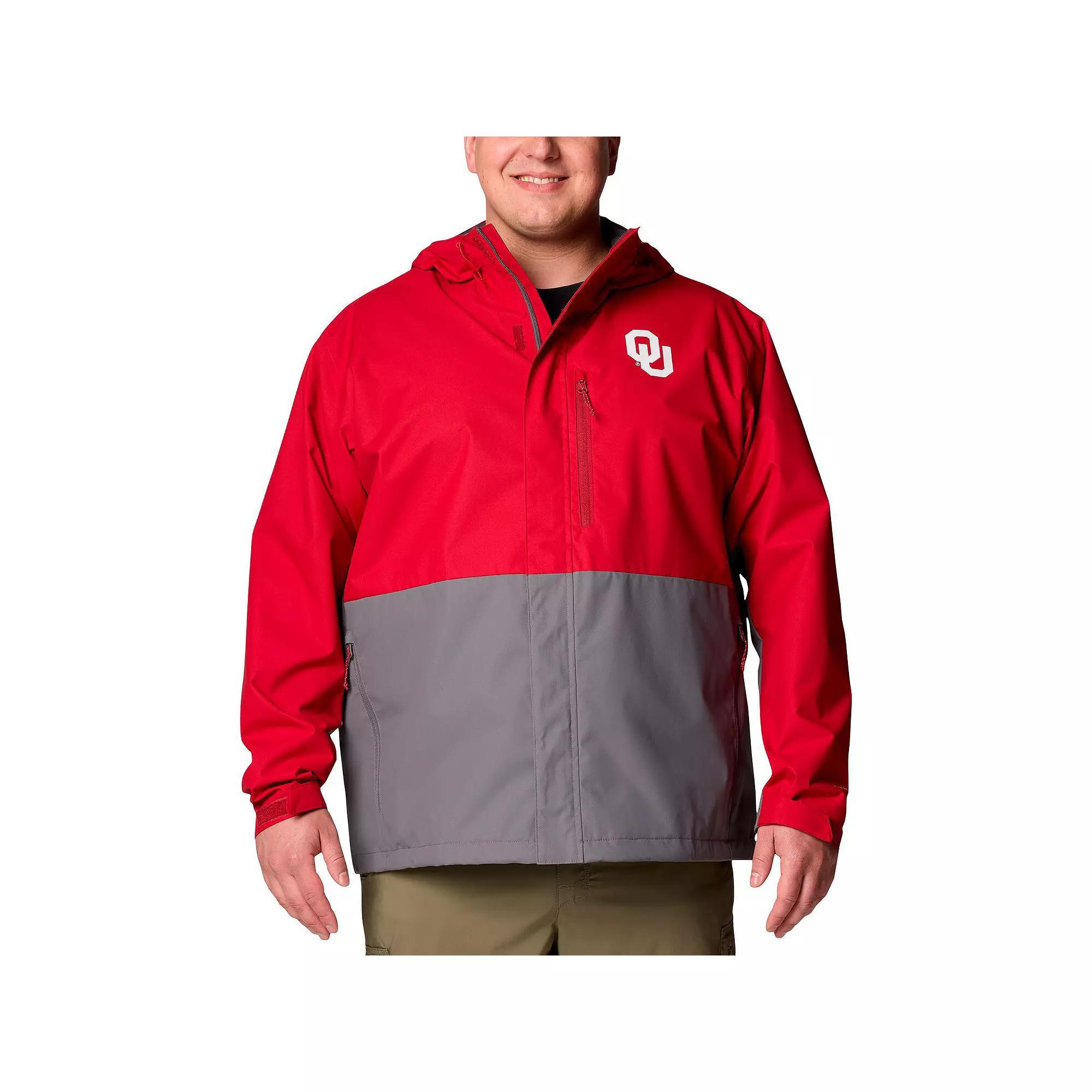 Men's Columbia  Crimson Oklahoma Sooners Big & Tall Field Bound Omni-Tech����Full-Zip Jacket, Size: 4XLT, Red Product Image