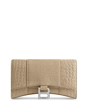 Hourglass Metallic Moc-Croc Chain Wallet Product Image