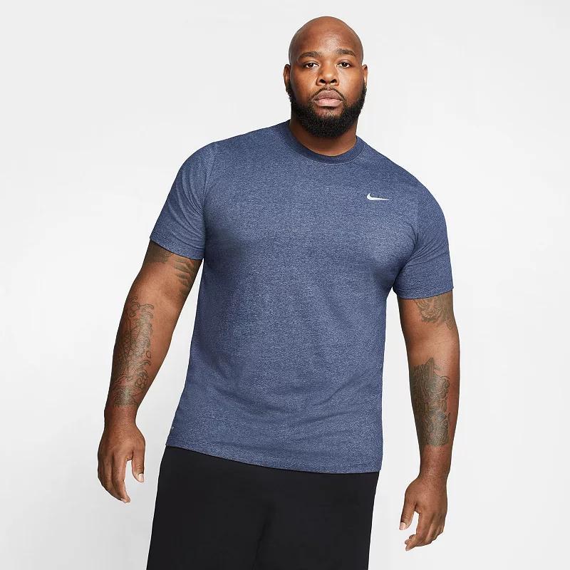 Men's Nike Dri-FIT Training Tee, Size: Small, Obsidian Grey Product Image