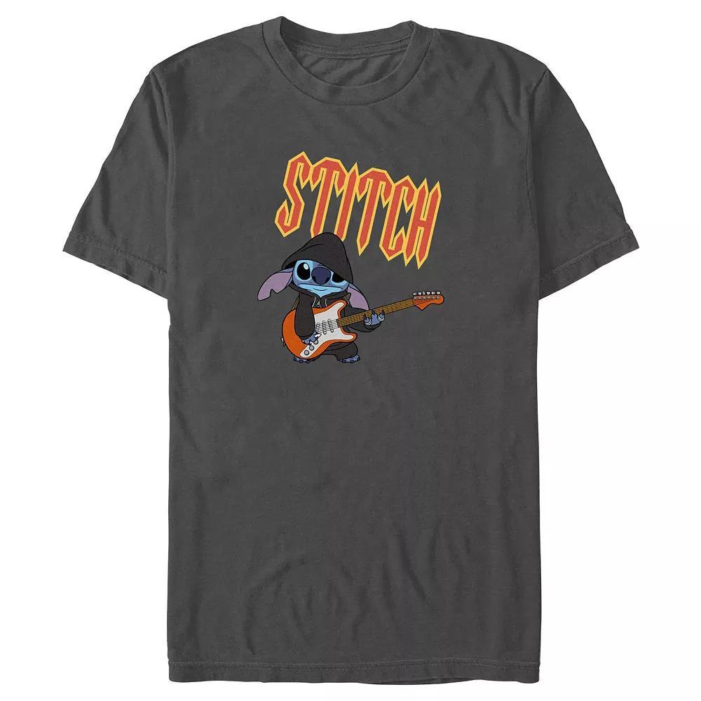 Disney's Lilo & Stitch Rocker Stitch Men's Graphic Tee, Size: Medium, Grey Product Image