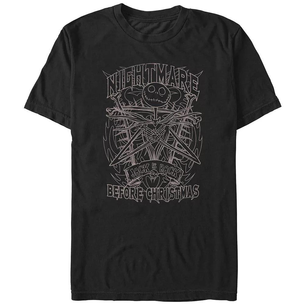 Disney's The Nightmare Before Christmas Jack Is Back Men's Graphic Tee, Size: XL Tall, Black Product Image