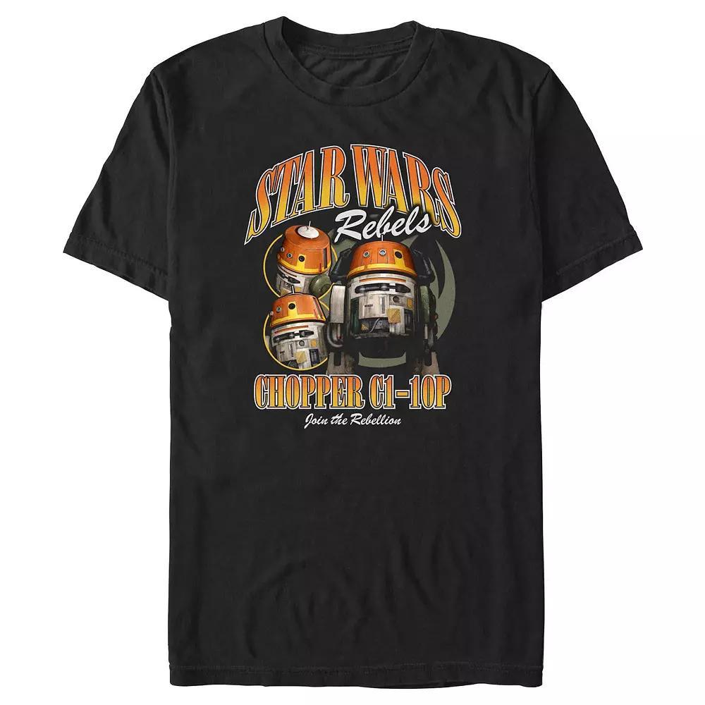Big & Tall Star Wars Chopper C1-10P Graphic Tee, Men's, Size: 3XL Tall, Black Product Image